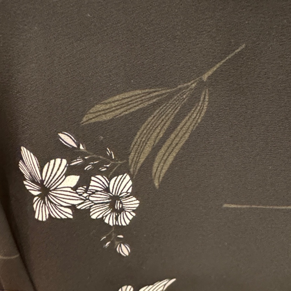 EUC Banana Republic Black Floral Shirt - Picture 2 of 5